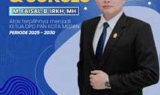 M. Faisal B IRKH, MH Resmi Pimpin PAN Kota Medan Periode 2025–2030