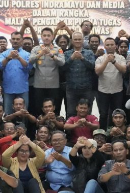 Momentum Perkuat Persaudaraan,  Polres Indramayu Gelar Malam Penghantar Purna Bersama Insan Pers