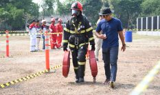 Kolaborasi Pertamina Patra Niaga Kilang Balongan  Gelar Agility Test Pemadam Kebakaran